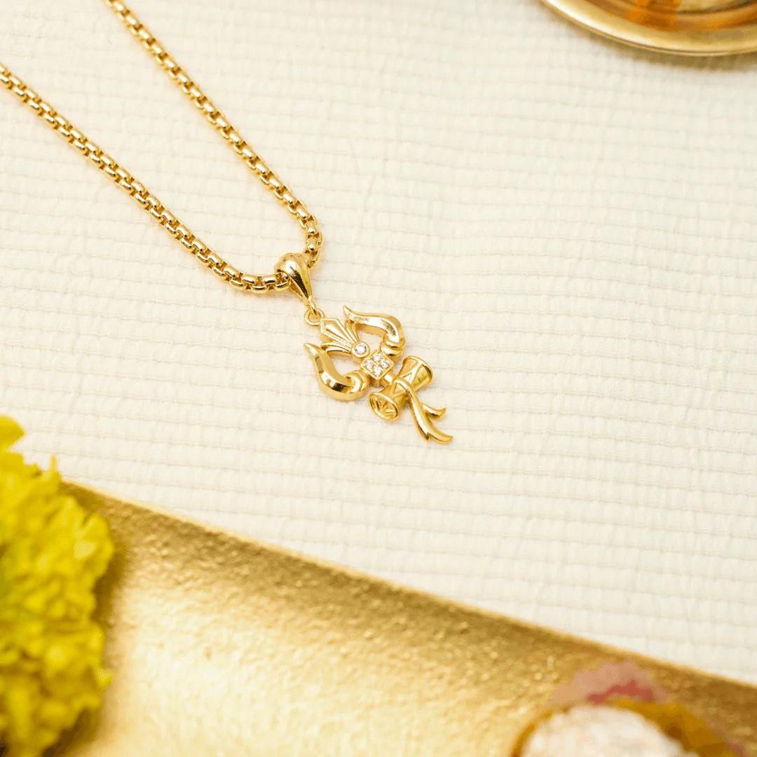 Trishul Pendant with Chain