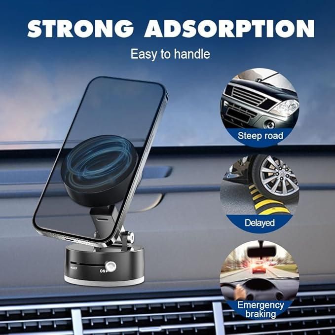 Vacuum Magnetic Suction Phone Holder – Secure, Versatile, and Stylish