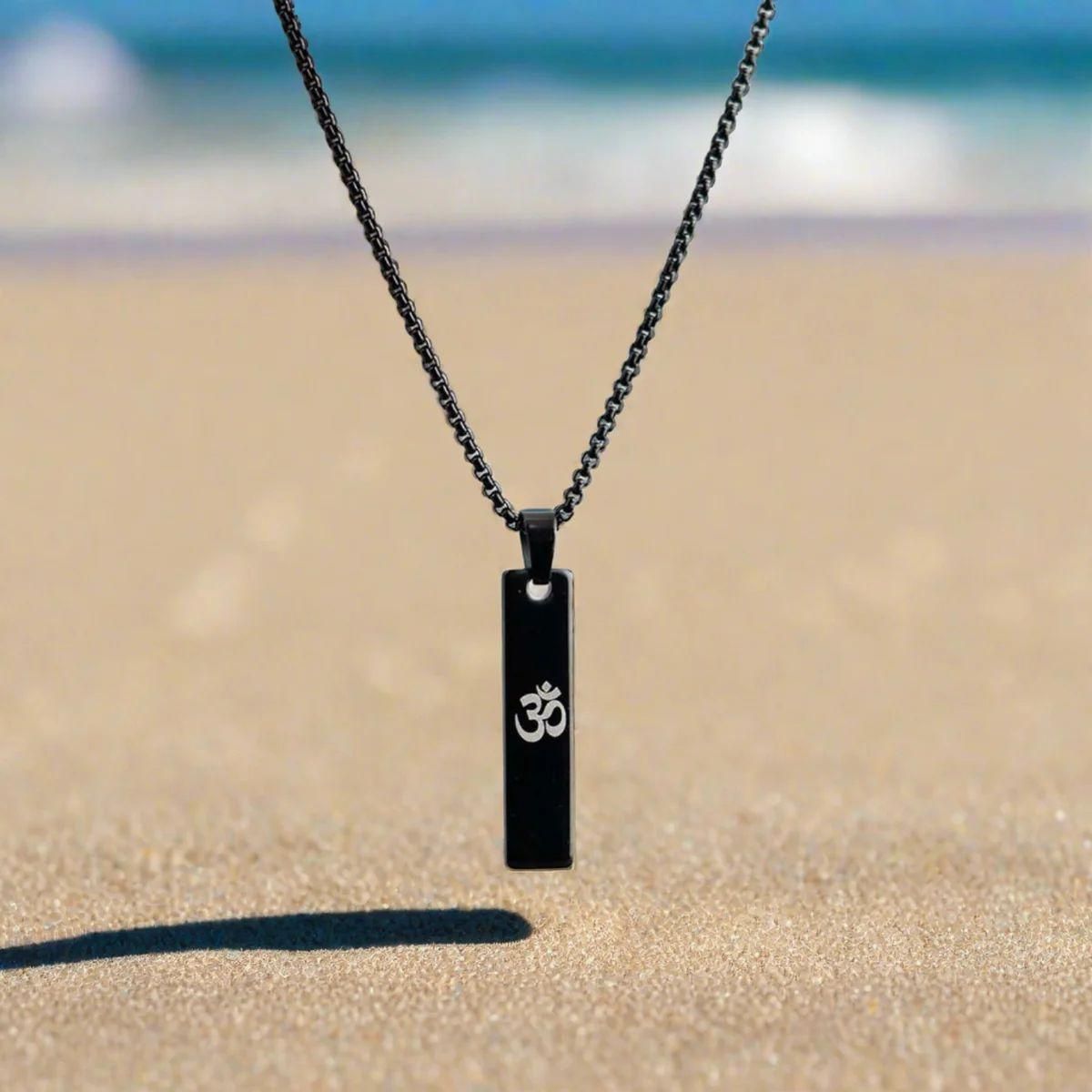 Spiritual Om Pendant Necklace for Men