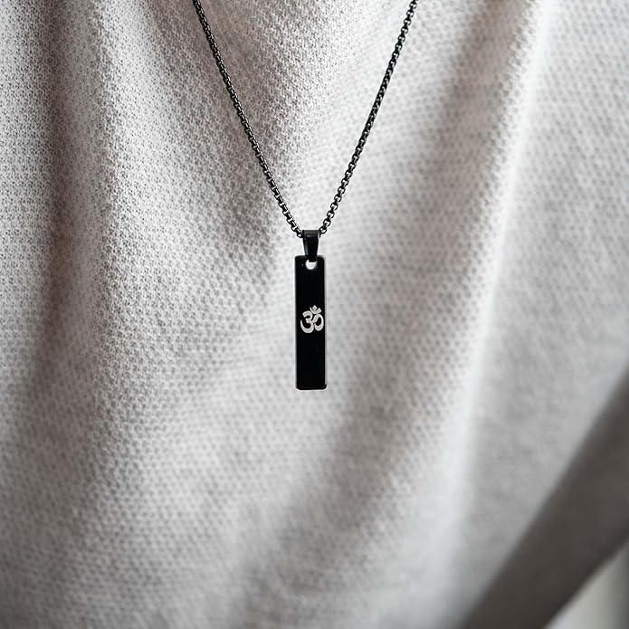 Spiritual Om Pendant Necklace for Men