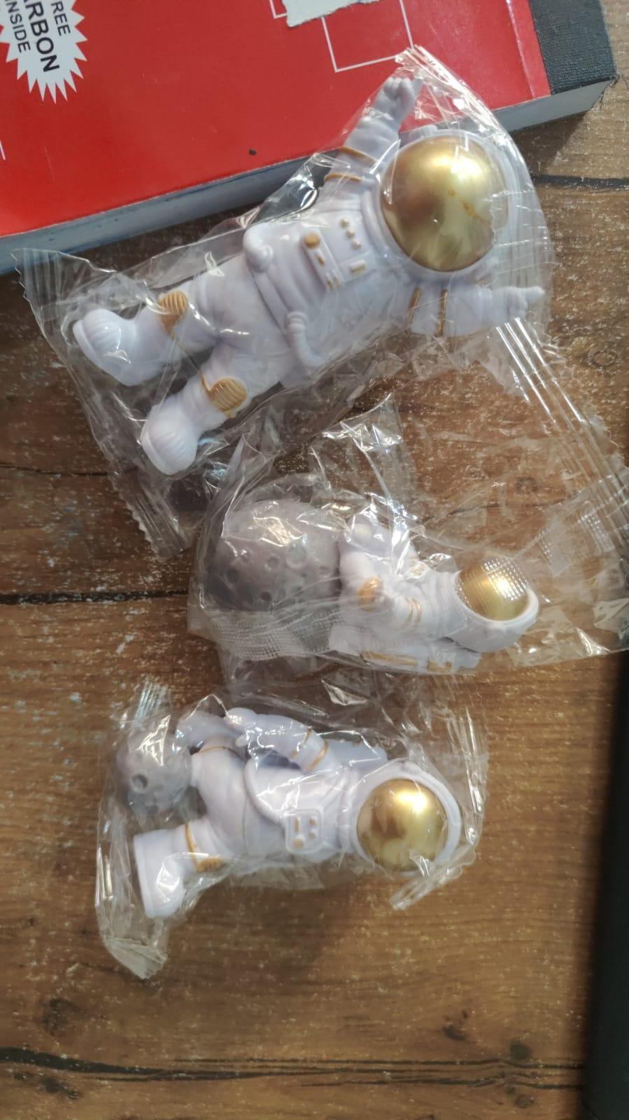 Astronaut Spaceman Home Office Desktop Figurine Decors Set of 3