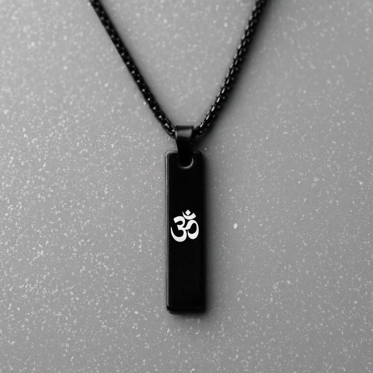 Spiritual Om Pendant Necklace for Men