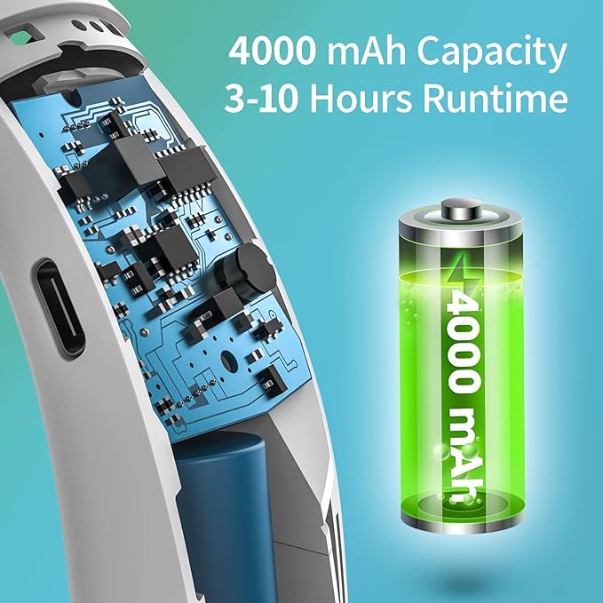 Portable Bladeless Hanging Rechargeable Neck Fan