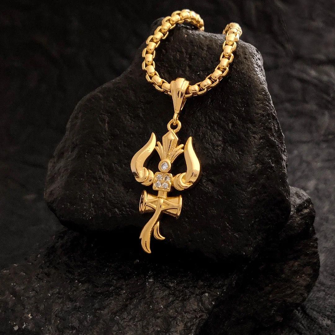 Trishul Pendant with Chain