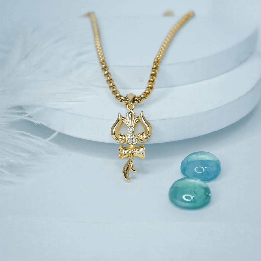 Trishul Pendant with Chain
