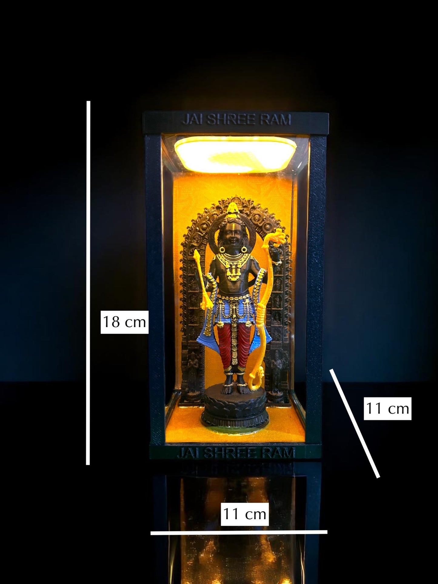 Ram lalla Idol with Illuminated case