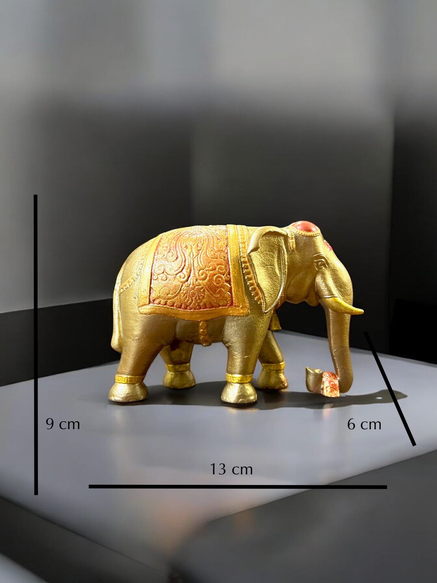 Majestic Indian Elephant Figurine