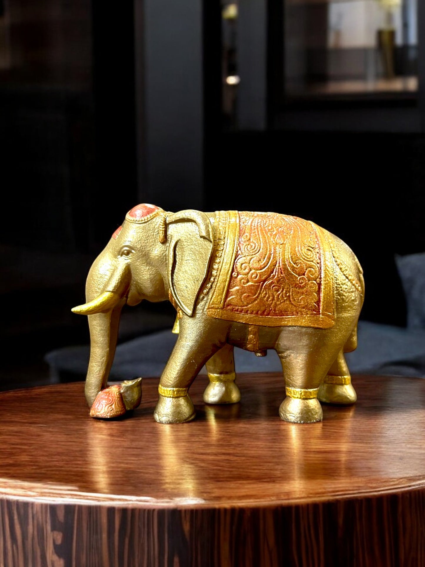 Majestic Indian Elephant Figurine