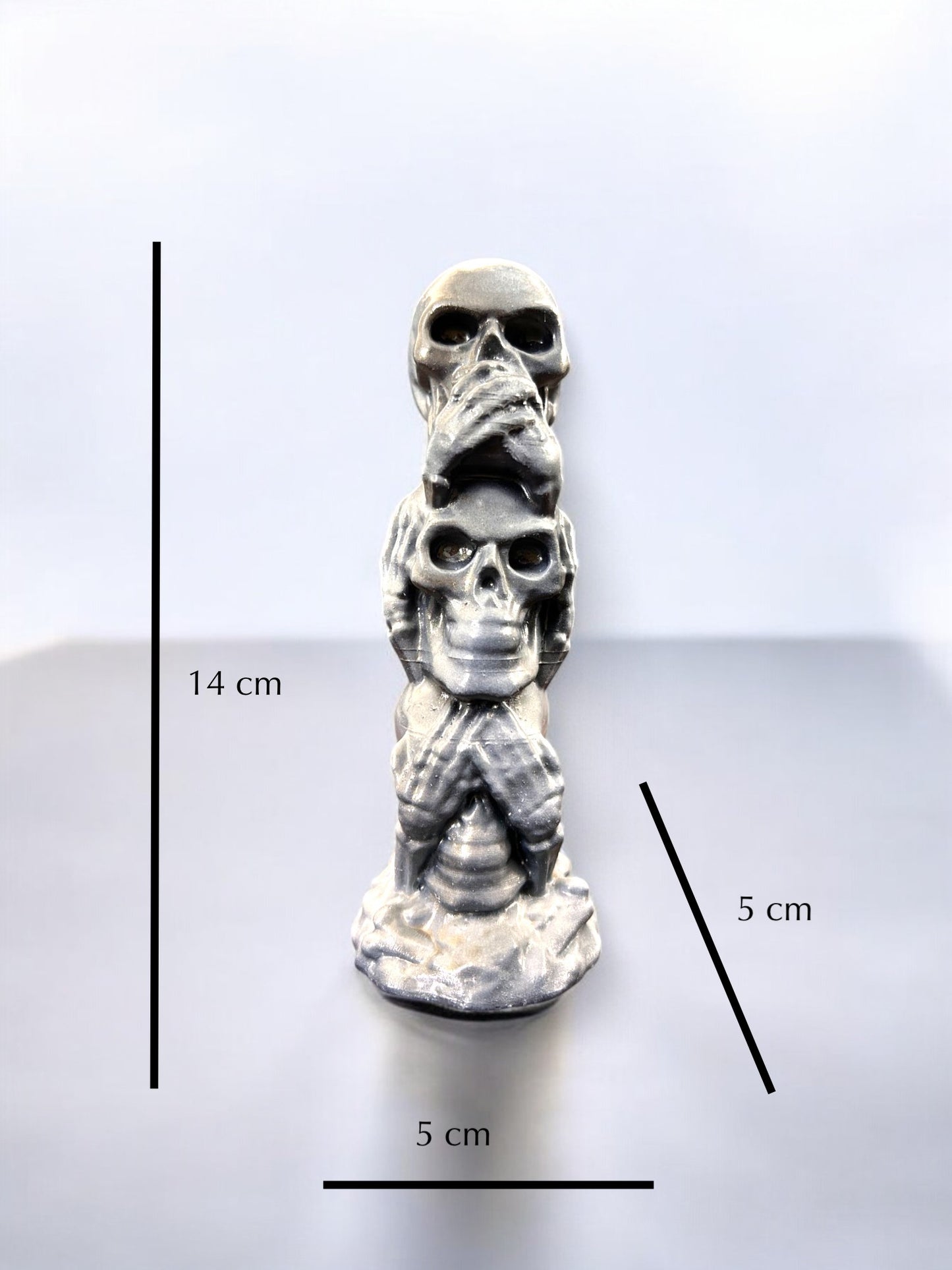 Stacked Skulls Paperweight