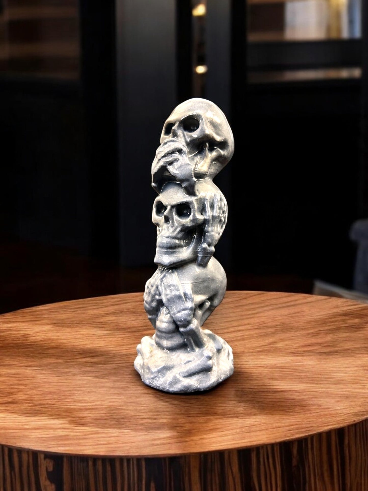 Stacked Skulls Paperweight