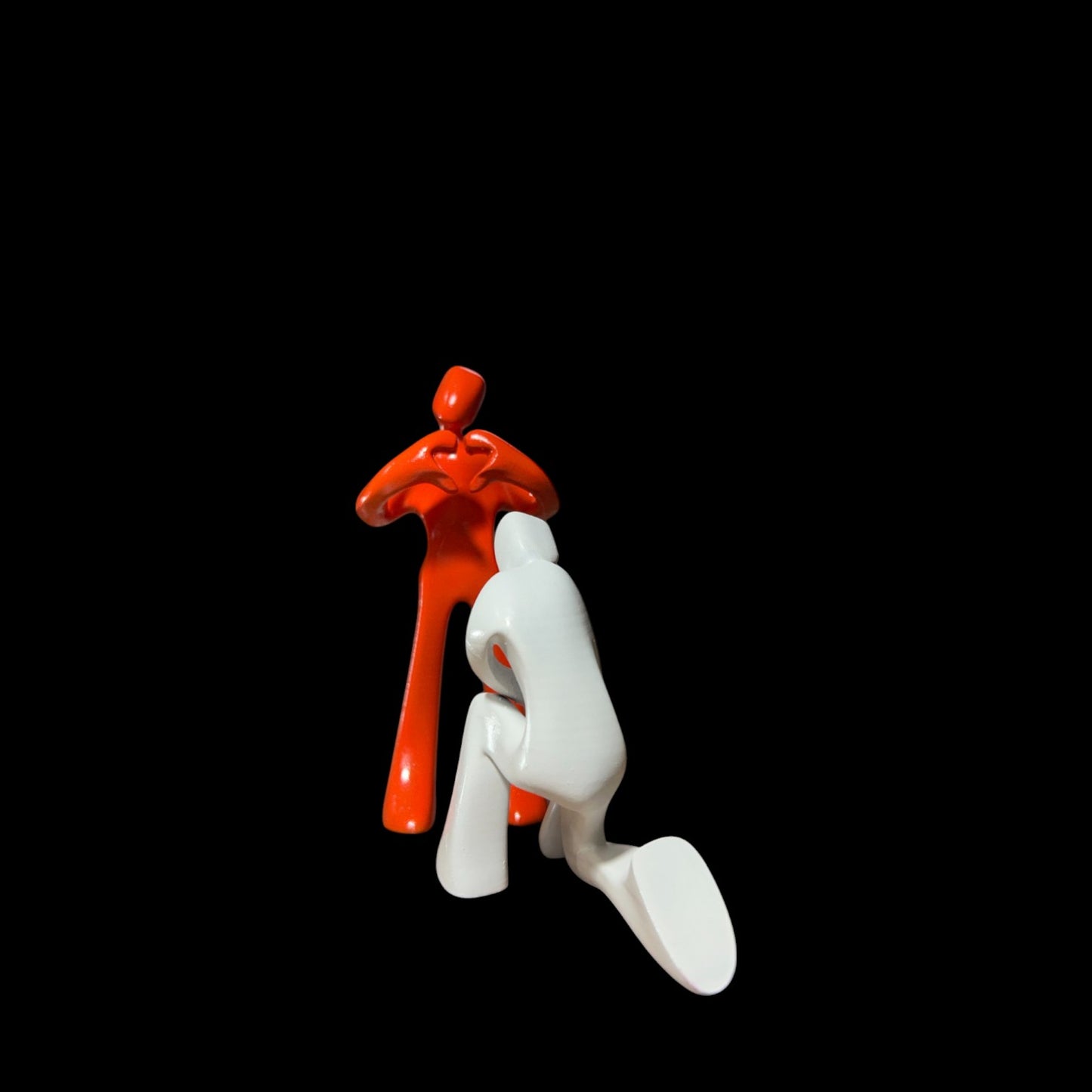 The Proposal” – Romantic Couple Resin Figurine Set | Abstract Art Sculpture | Minimalist Love Decor