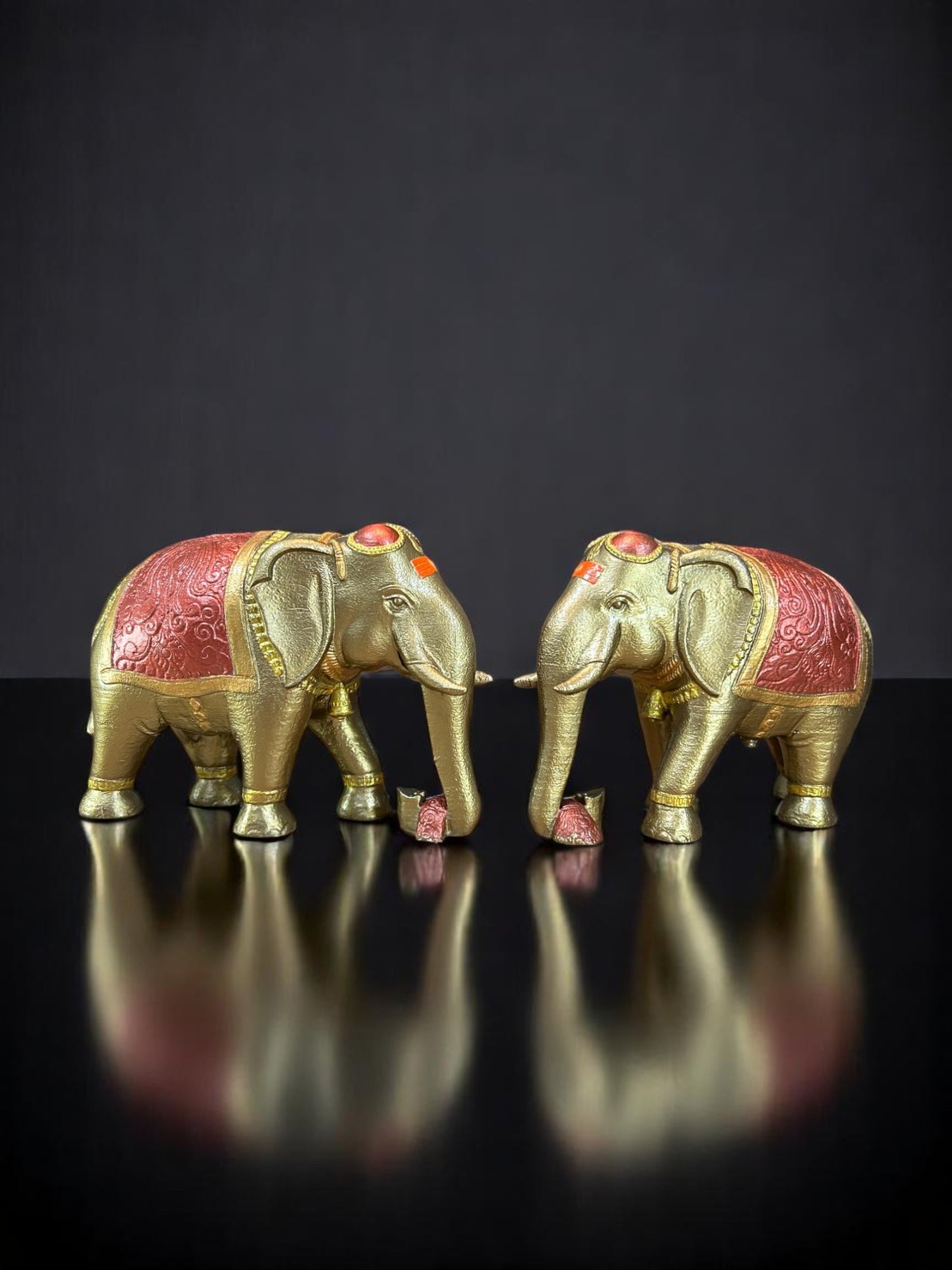 Golden Elephant Pair