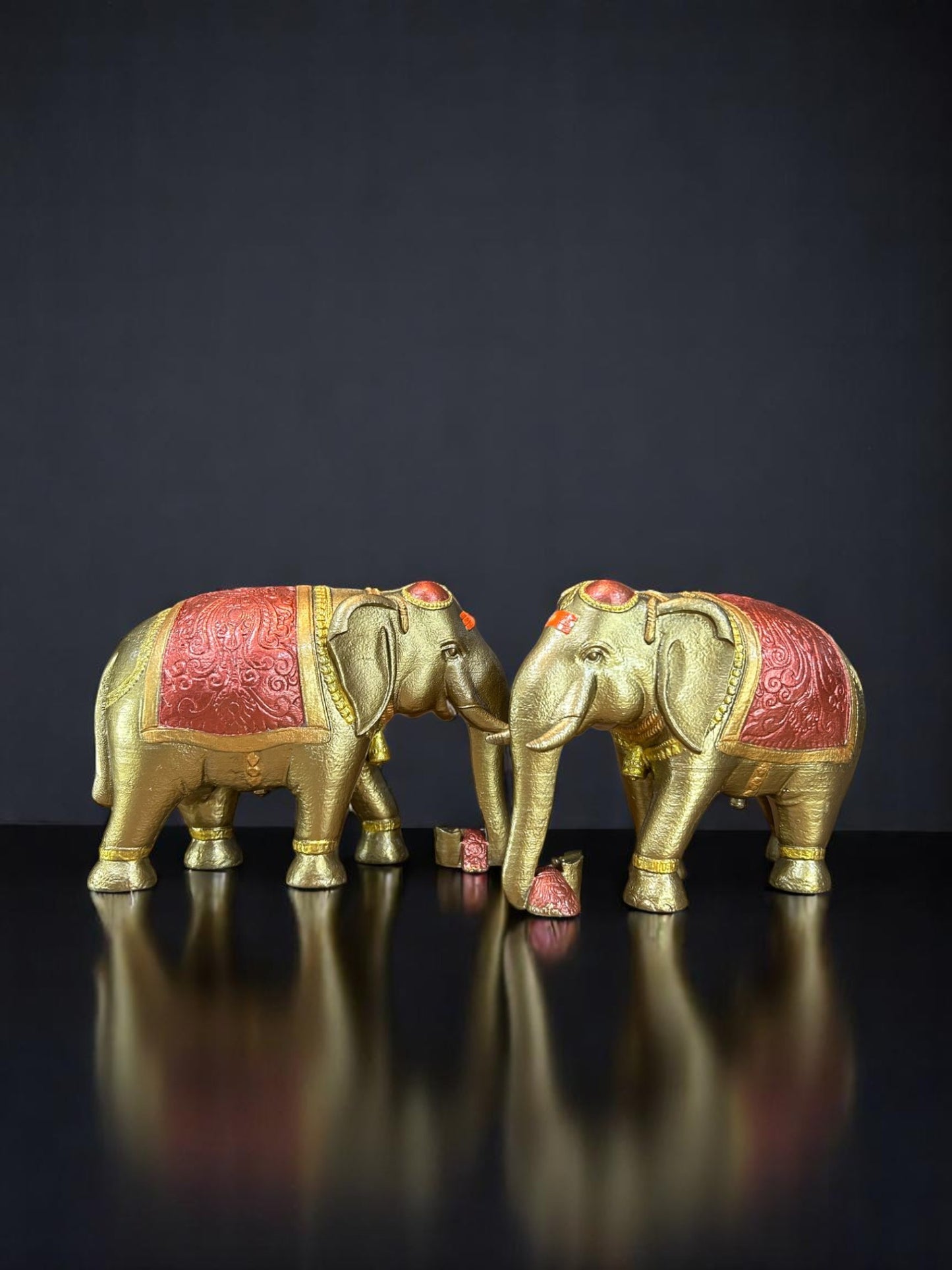 Golden Elephant Pair