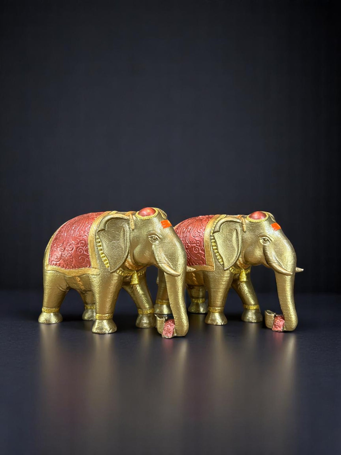 Golden Elephant Pair