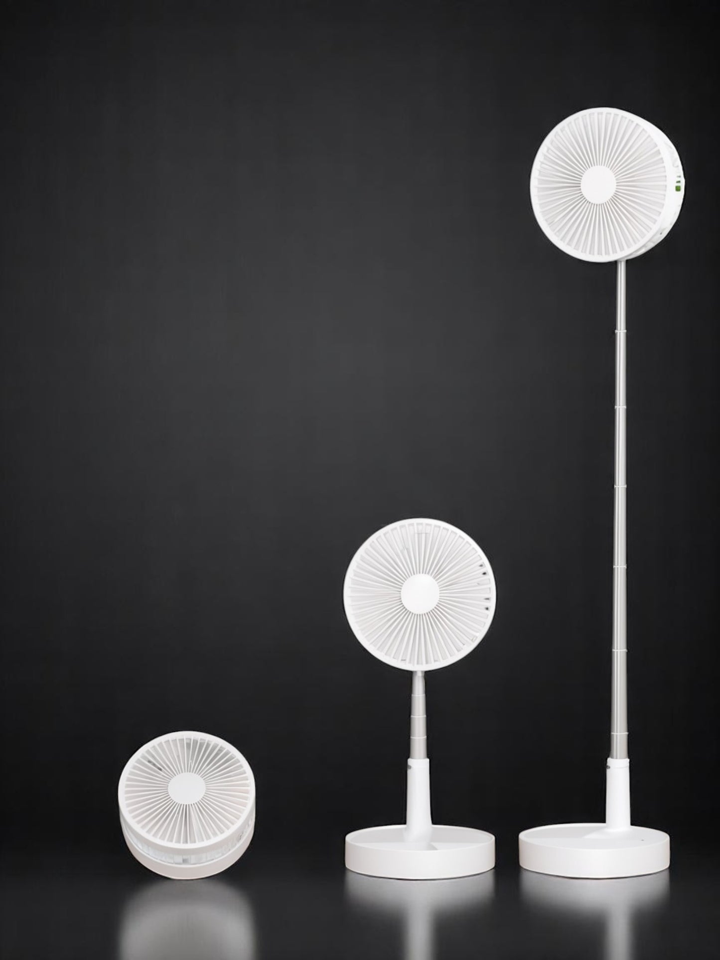 Adjustable Height Telescopic Rechargeable Standing Fan