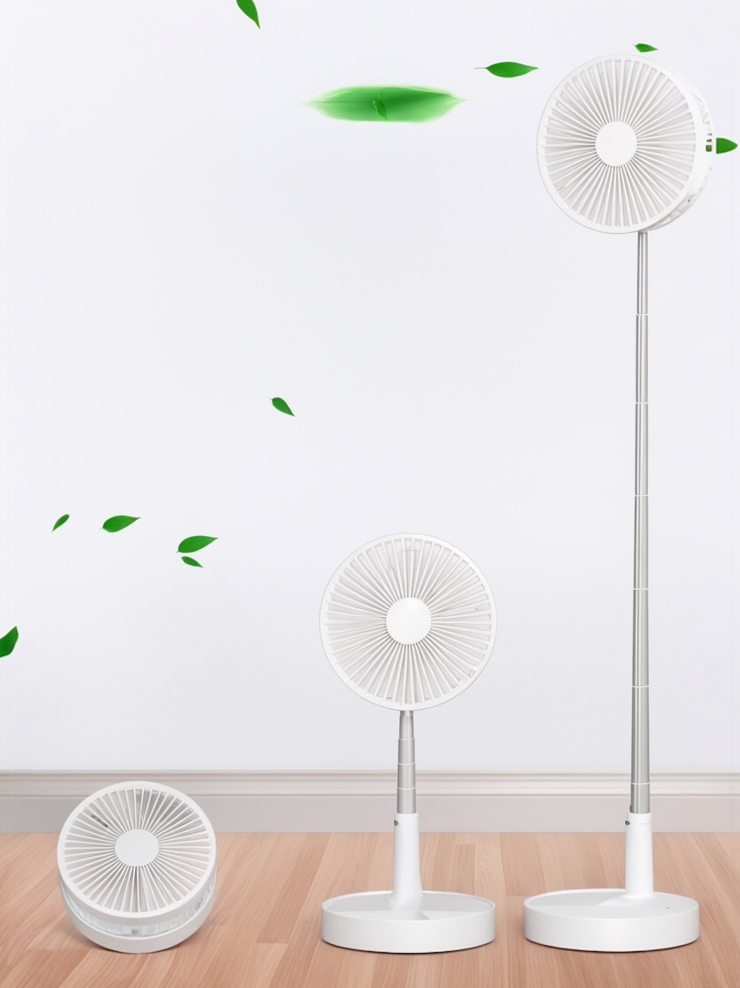Adjustable Height Telescopic Rechargeable Standing Fan