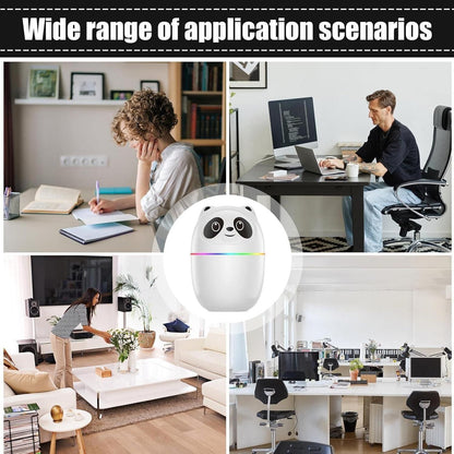 Mini Cute Panda Cool Mist Humidifier for Room Moisture & Air Freshening – USB Powered