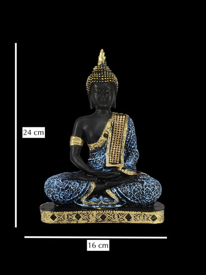 Blue Meditating Buddha