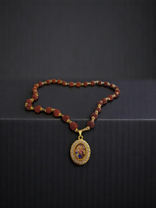 Original Rudraksha Mala by Premanand Maharaj – Energized Spiritual Japa Mala for Meditation, Chanting & Healing – Unisex, 1 Pack