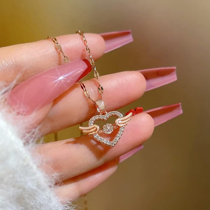 Heart With Wings Necklace