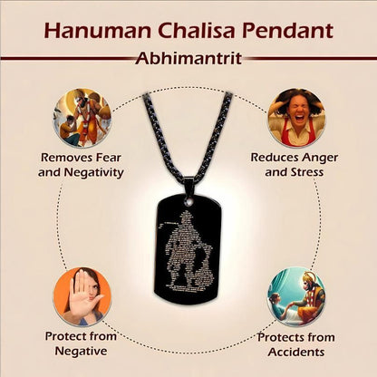 Hanuman Chalisa Pendant with Chain
