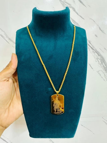 Hanuman Chalisa Pendant with Chain