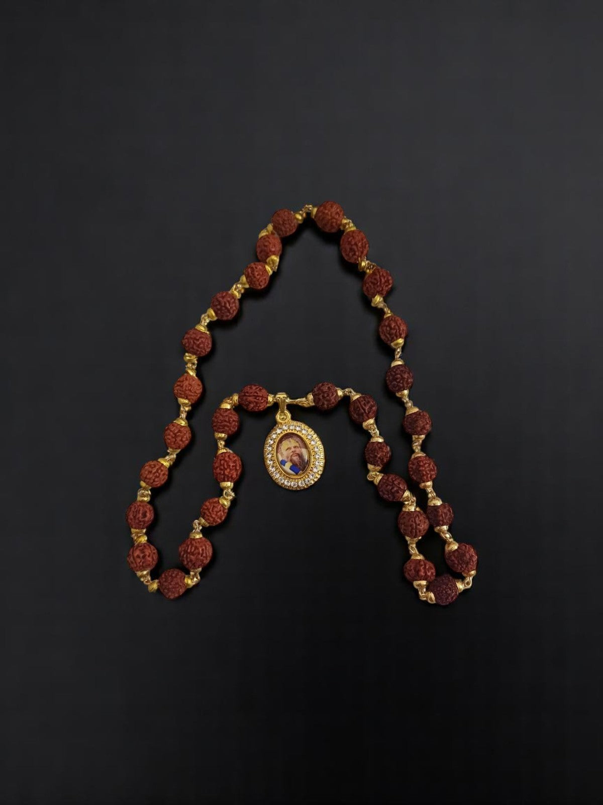 Original Rudraksha Mala by Premanand Maharaj – Energized Spiritual Japa Mala for Meditation, Chanting & Healing – Unisex, 1 Pack