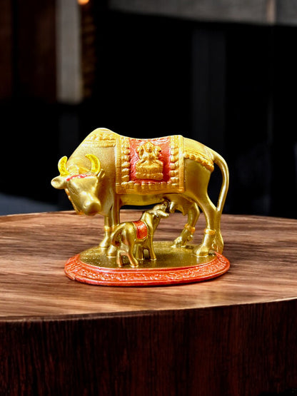 Divine Kamadhenu Cow & Calf Idol
