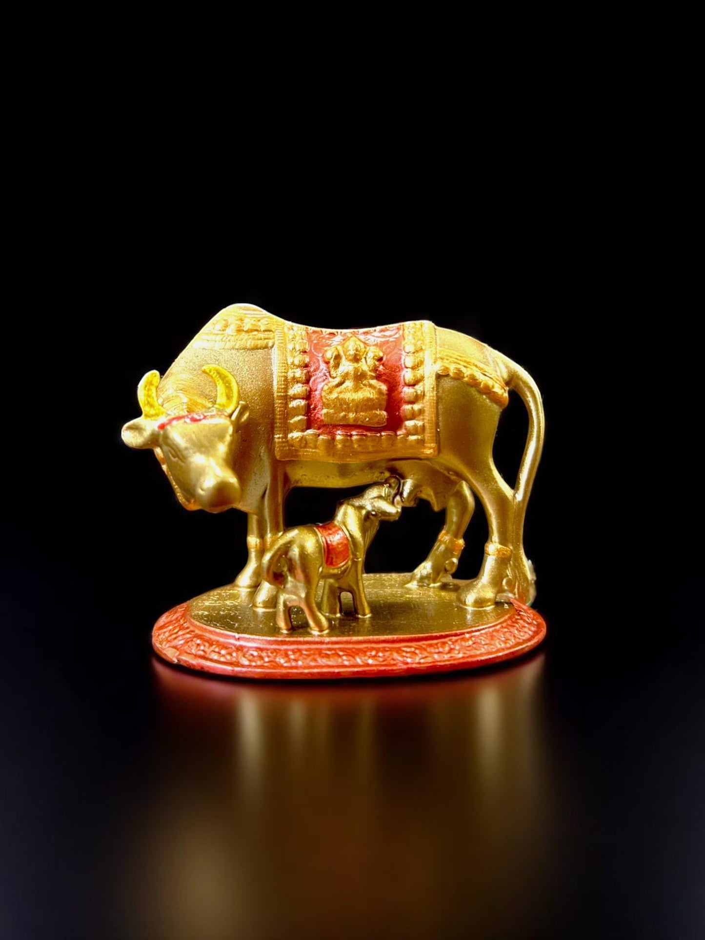 Divine Kamadhenu Cow & Calf Idol