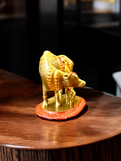 Divine Kamadhenu Cow & Calf Idol