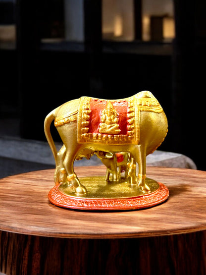 Divine Kamadhenu Cow & Calf Idol
