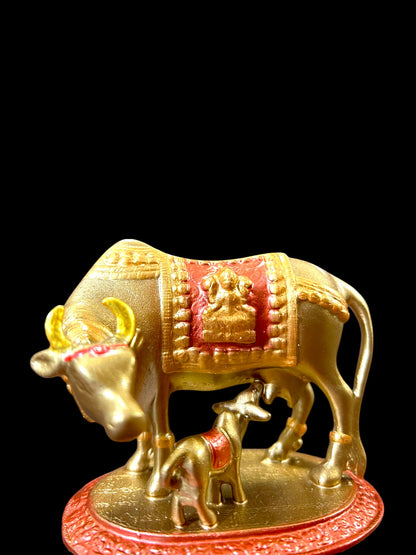 Divine Kamadhenu Cow & Calf Idol