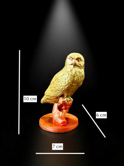Golden Owl Figurine