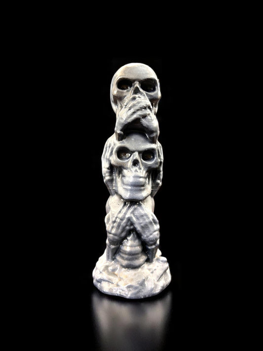 Stacked Skulls Paperweight