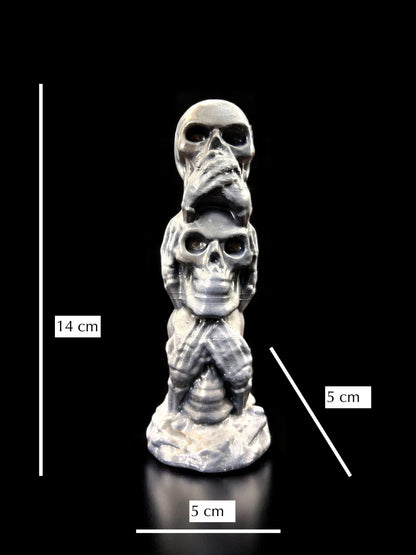 Stacked Skulls Paperweight