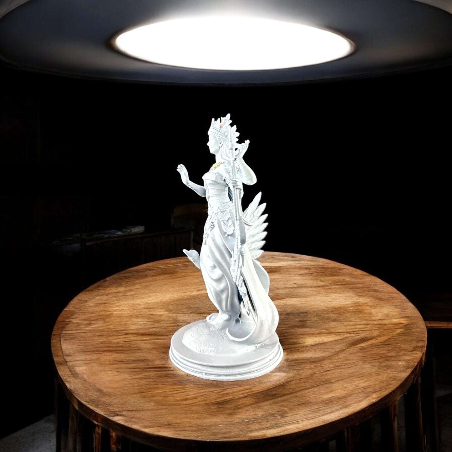 Elegant Saraswati Maa Idol for Home Temple | Goddess of Wisdom & Learning | Divine Resin Statue