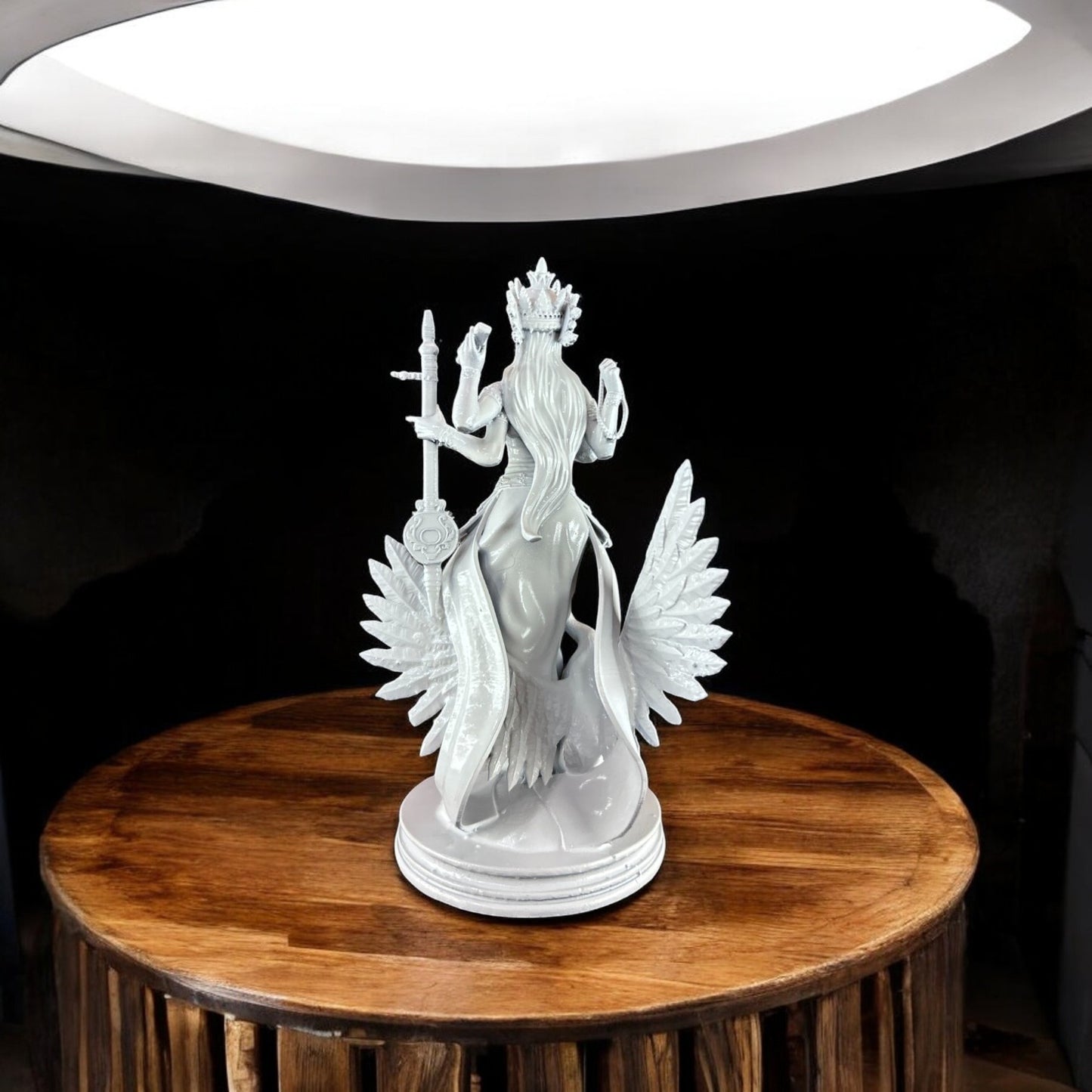 Elegant Saraswati Maa Idol for Home Temple | Goddess of Wisdom & Learning | Divine Resin Statue