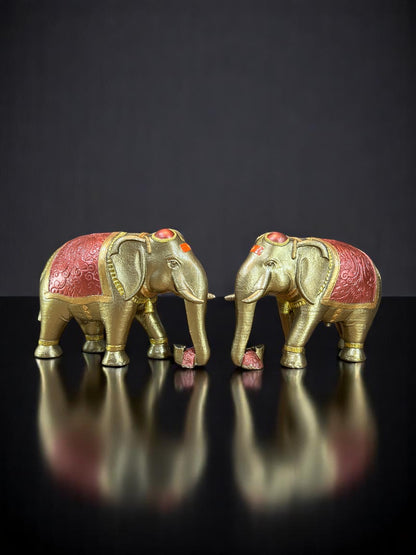 Golden Elephant Pair