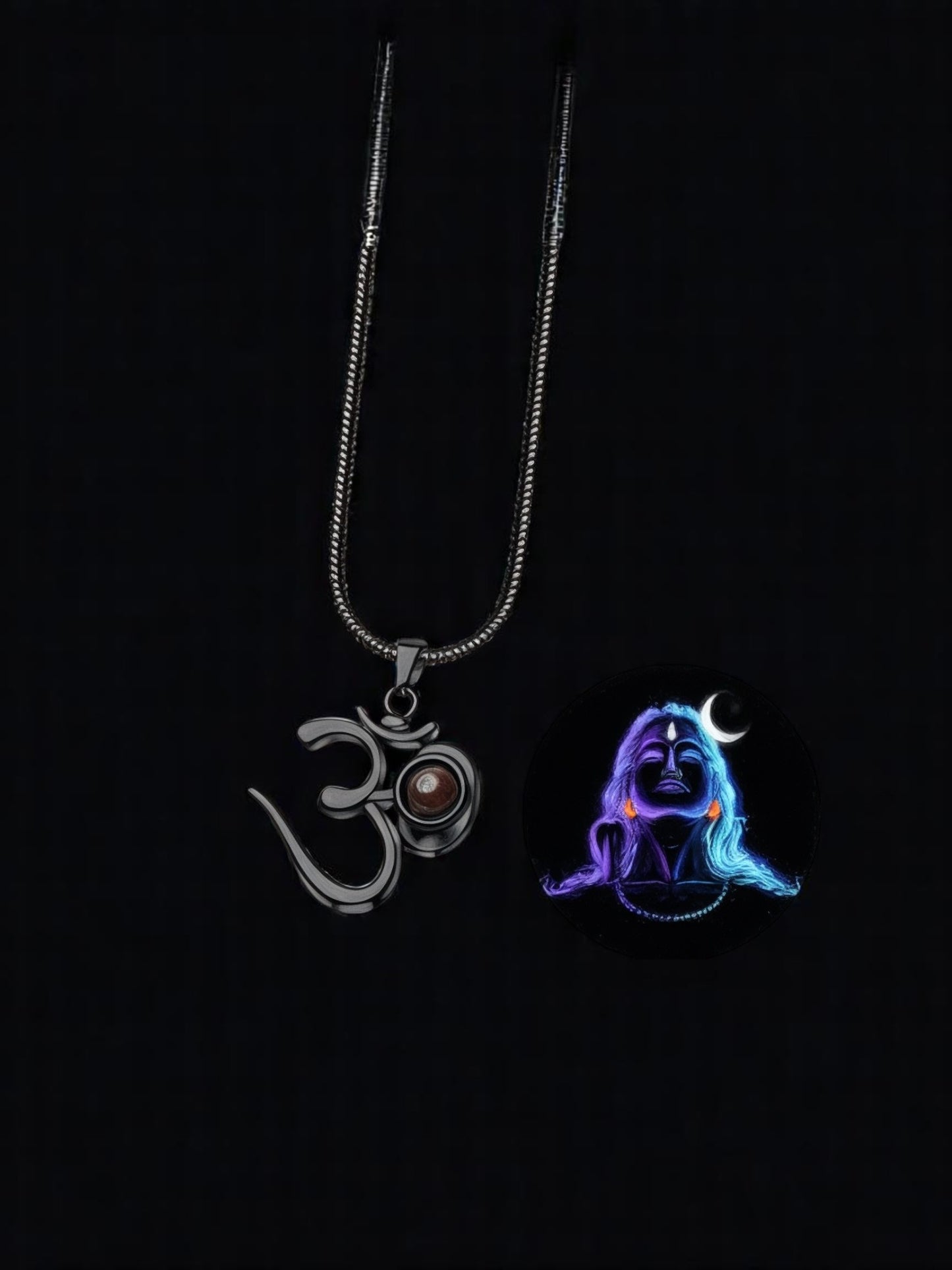 OM Pendant with Adiyogi