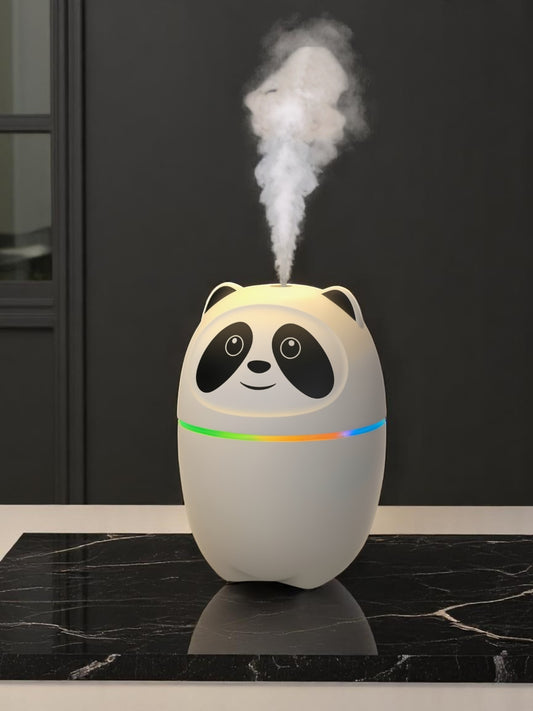 Mini Cute Panda Cool Mist Humidifier for Room Moisture & Air Freshening – USB Powered