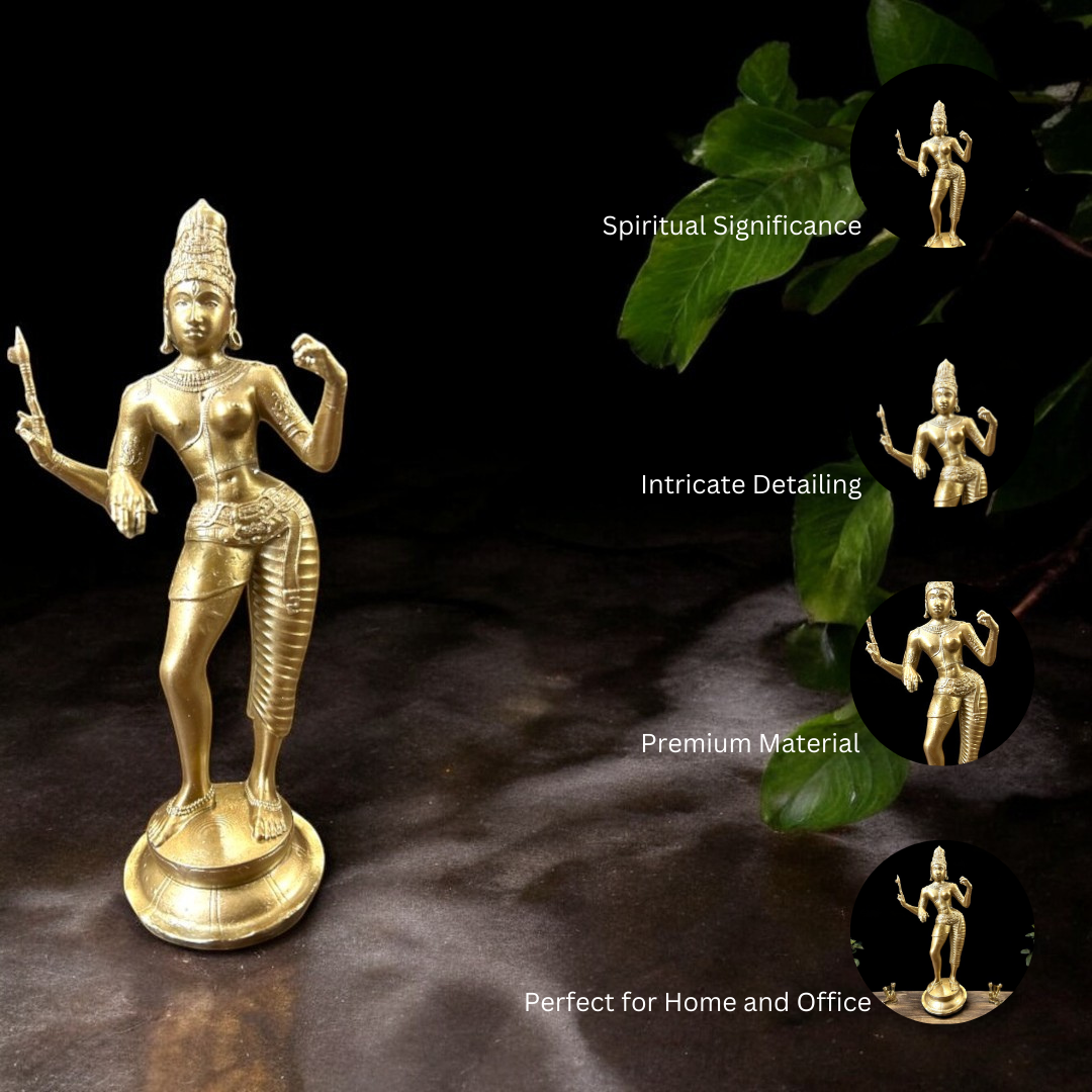 Divine Ardhanarishvara Idol – The Divine Union of Shiva and Parvati