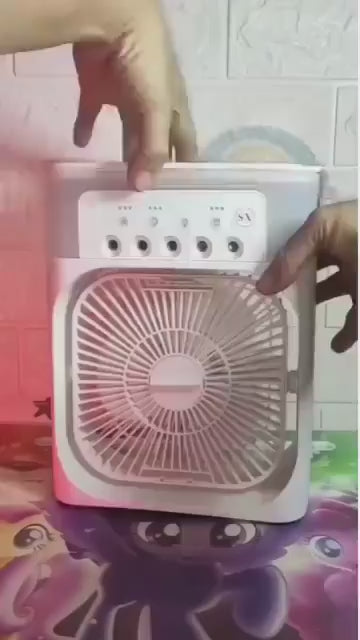 Fan Air Cooler USB Electric Fan – Portable 3-in-1 Mist Fan for Instant Cooling